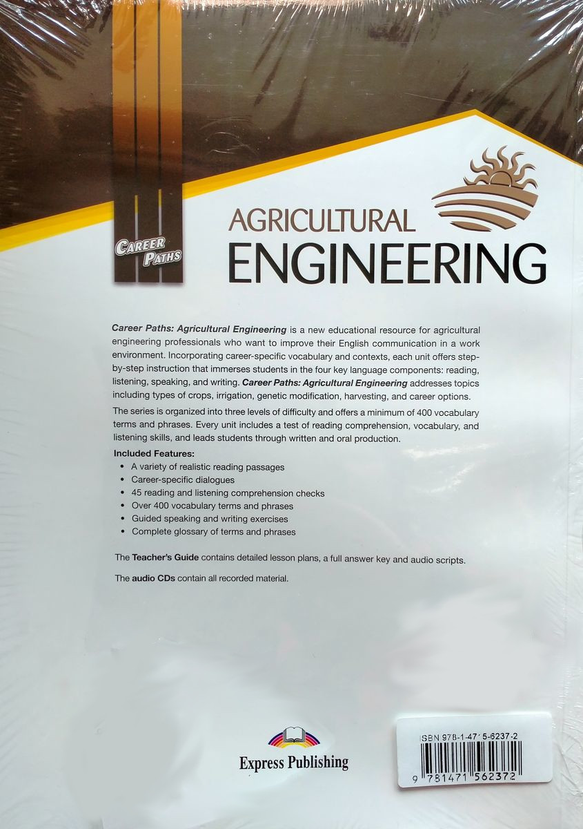 Career Paths Agricultural Engineering Teacher's Guide, Student's Book with Digibook and Online Audio