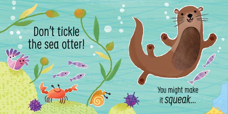 Usborne touchy-feely sound books Don't Tickle the Dolphin