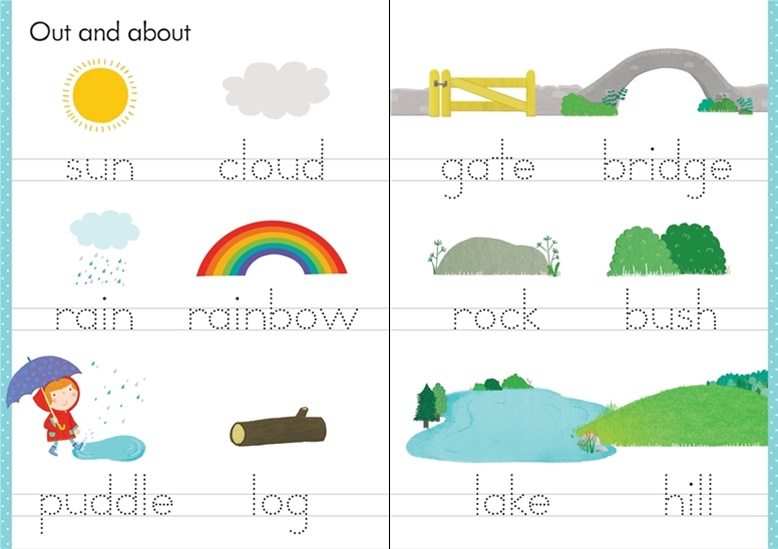 Usborne Little Wipe-Clean Word Book Outdoors