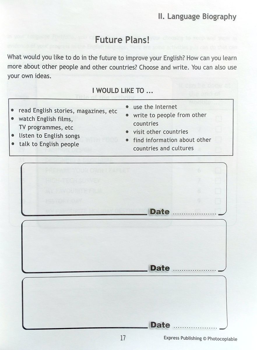 Access 4 My Language Portfolio