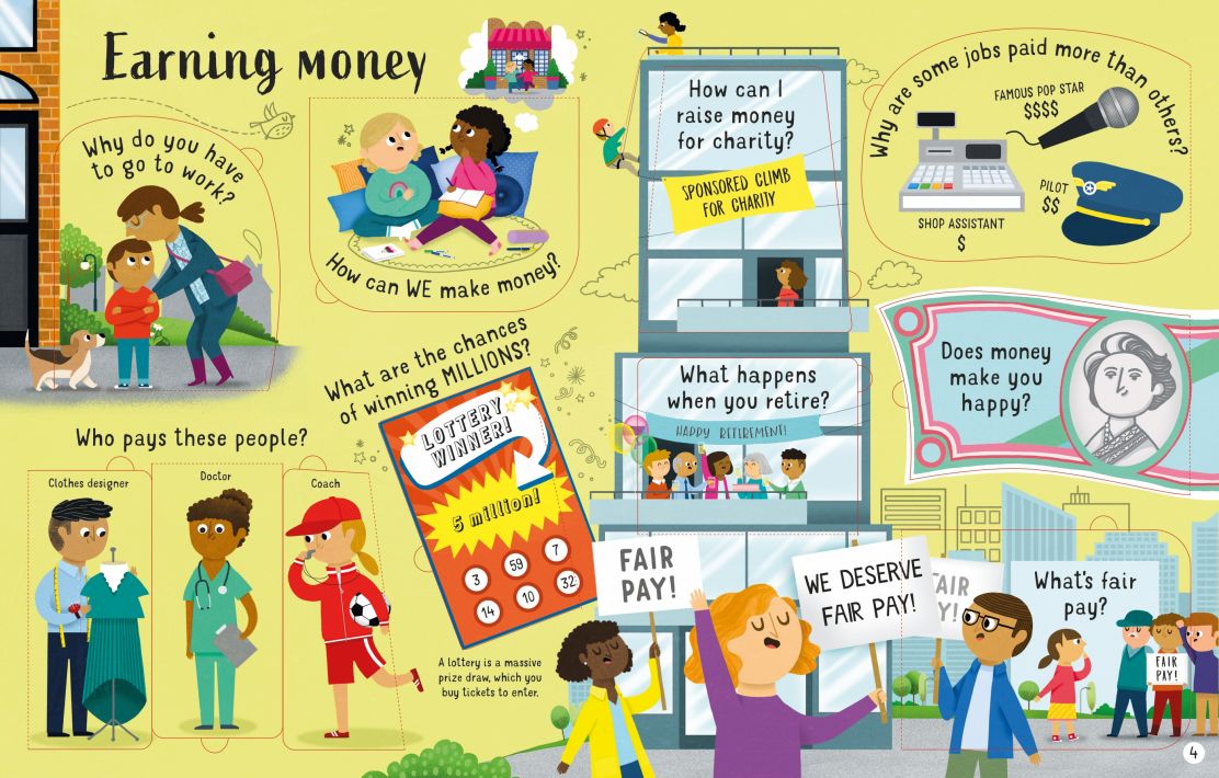 Usborne Lift-the-Flap Questions and Answers about Money