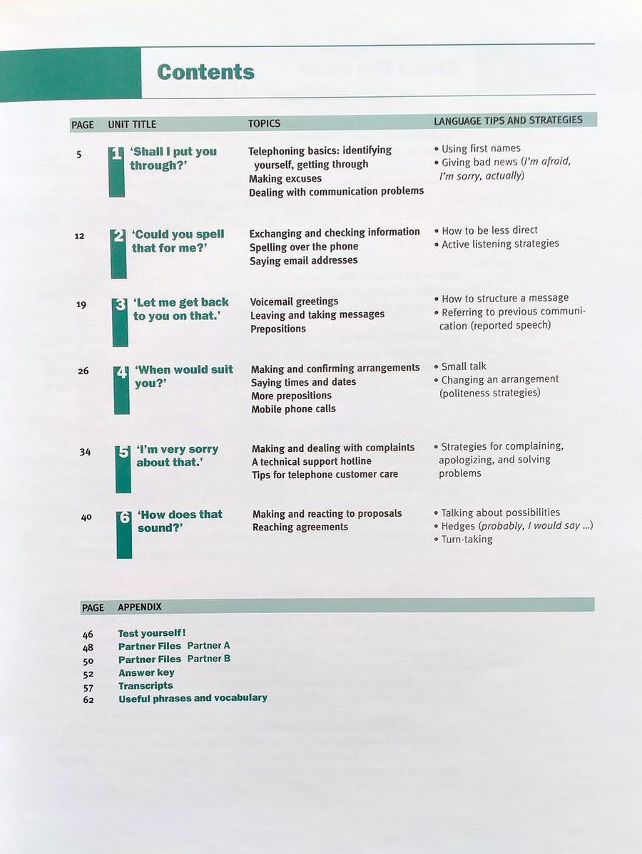Express Series English for Telephoning Student's Book