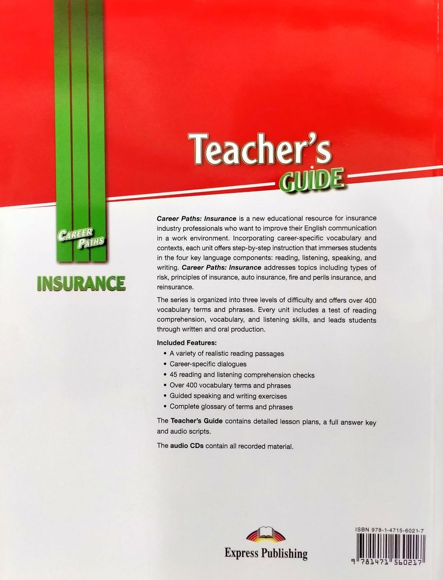 Career Paths Insurance Teacher's Guide