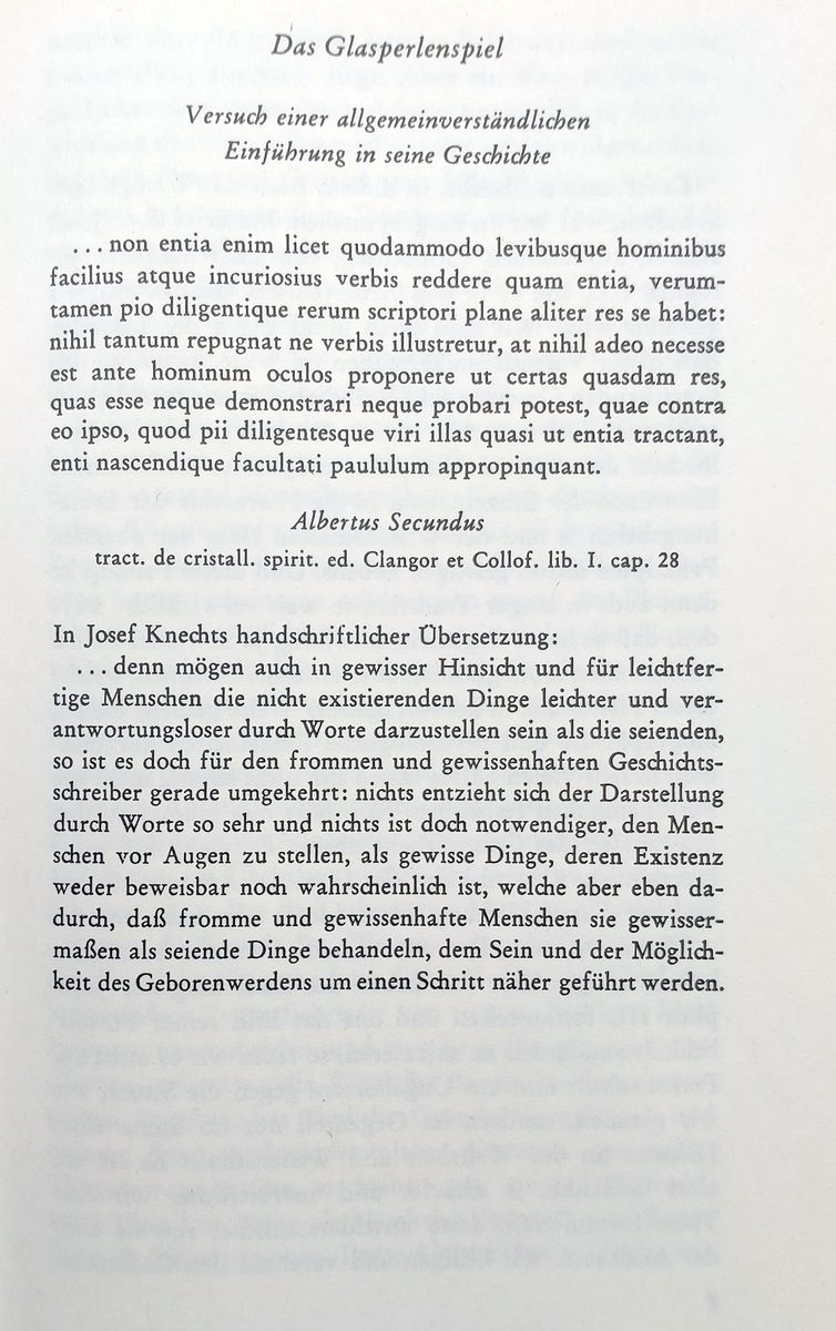 Das Glasperlenspiel