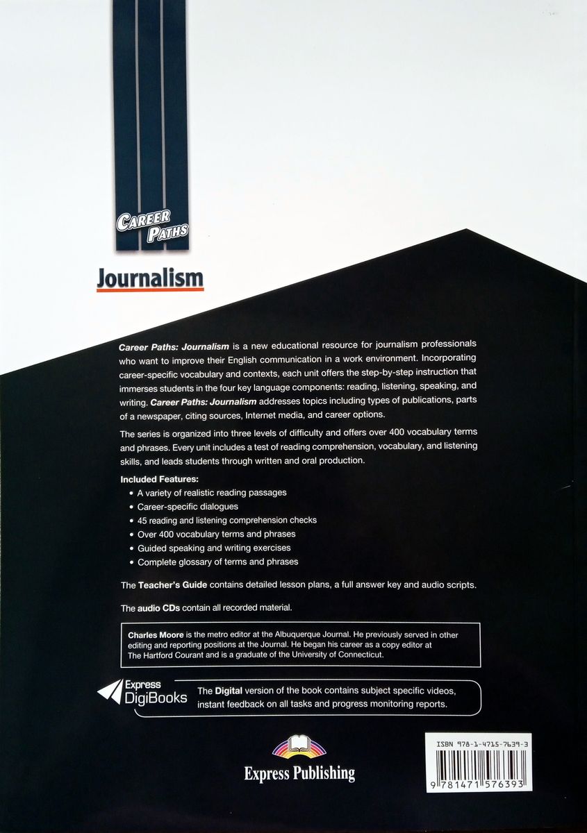 Career Paths Journalism Teacher's Guide, Student's Book with Digibook and Online Audio