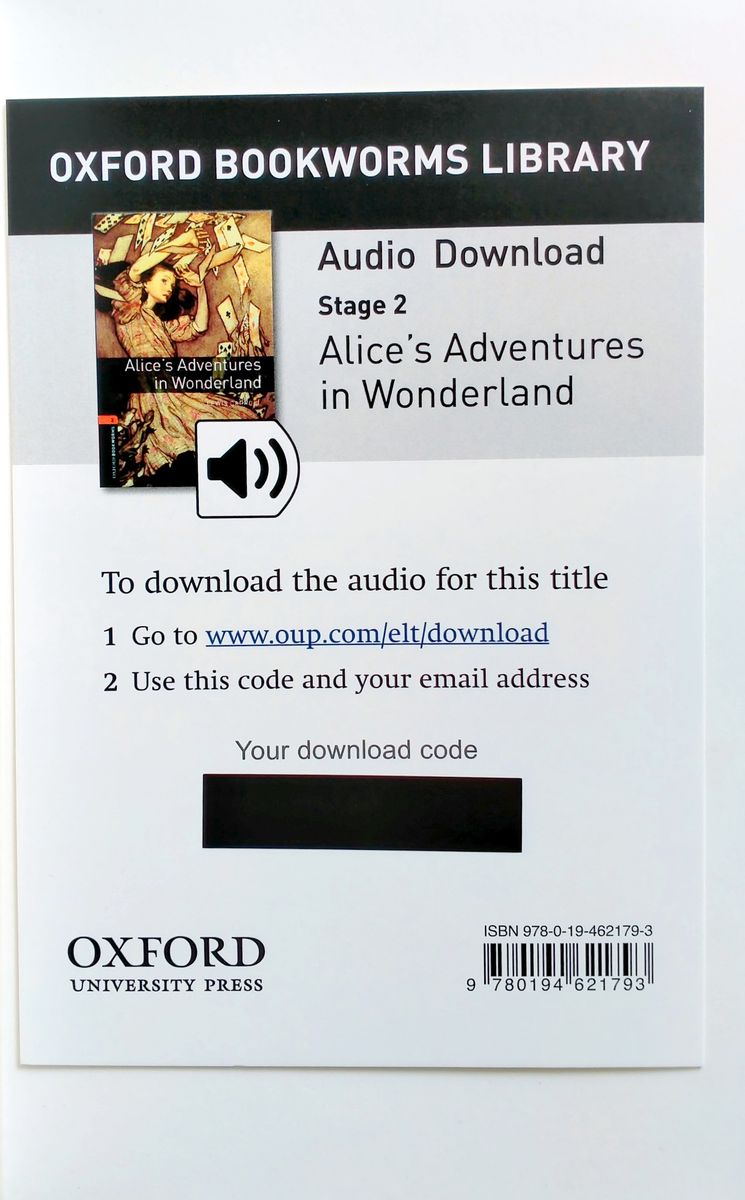 Oxford Bookworms Library 2 Alice's Adventures in Wonderland with Audio Download (access card inside)