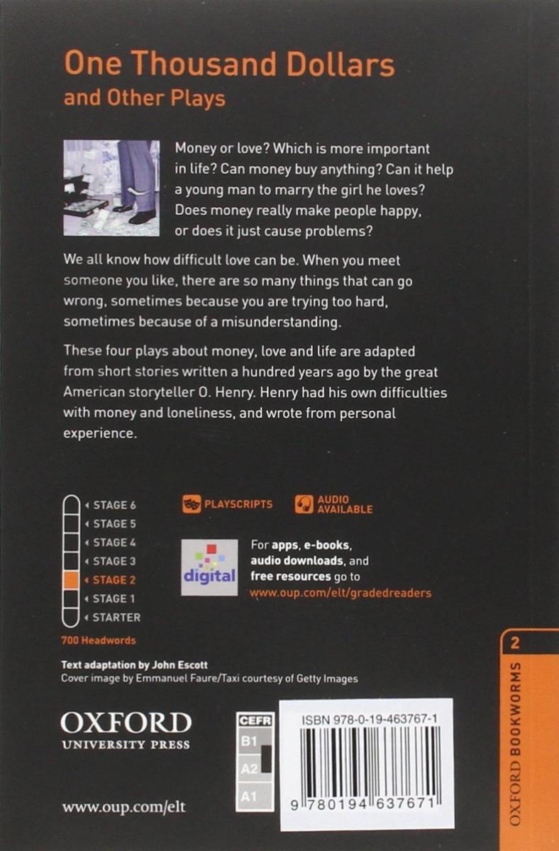 Oxford Bookworms Playscripts 2 One Thousand Dollars and Other Plays