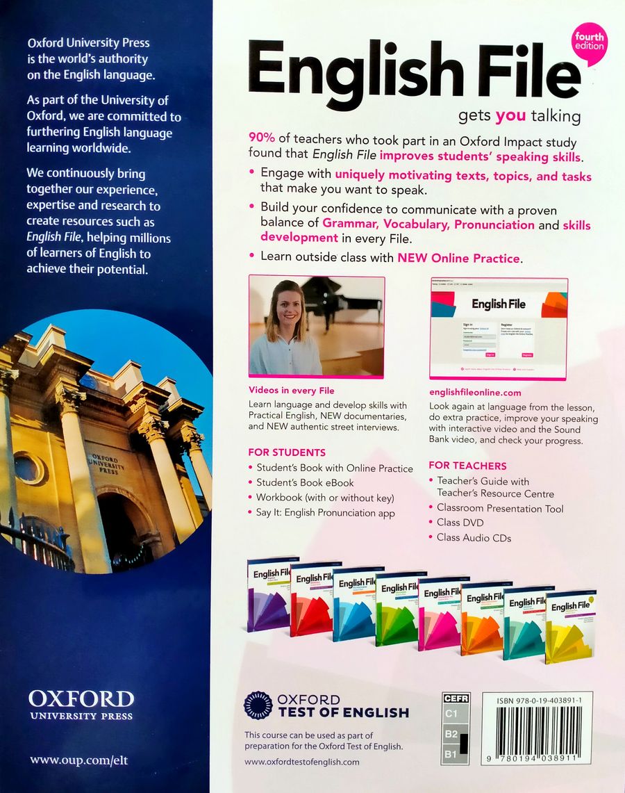 English File (4th edition) Intermediate Plus Student's Book with Online Practice