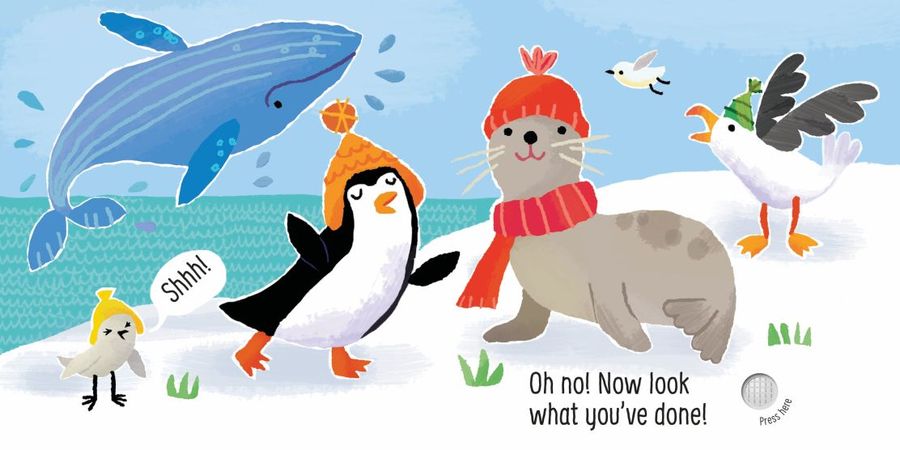 Usborne touchy-feely sound books Don't Tickle the Penguin