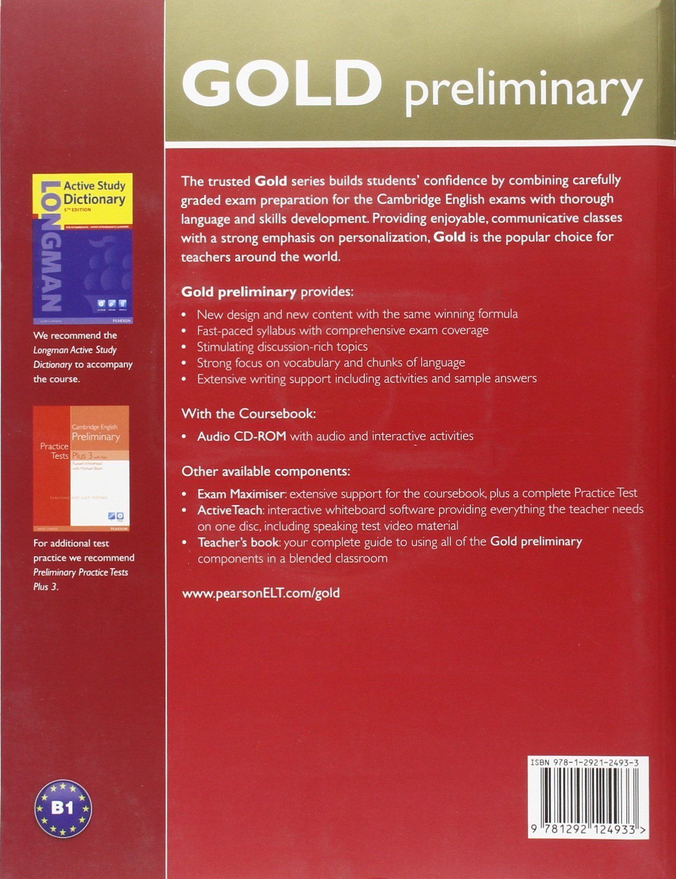 Gold Preliminary Coursebook with CD-ROM