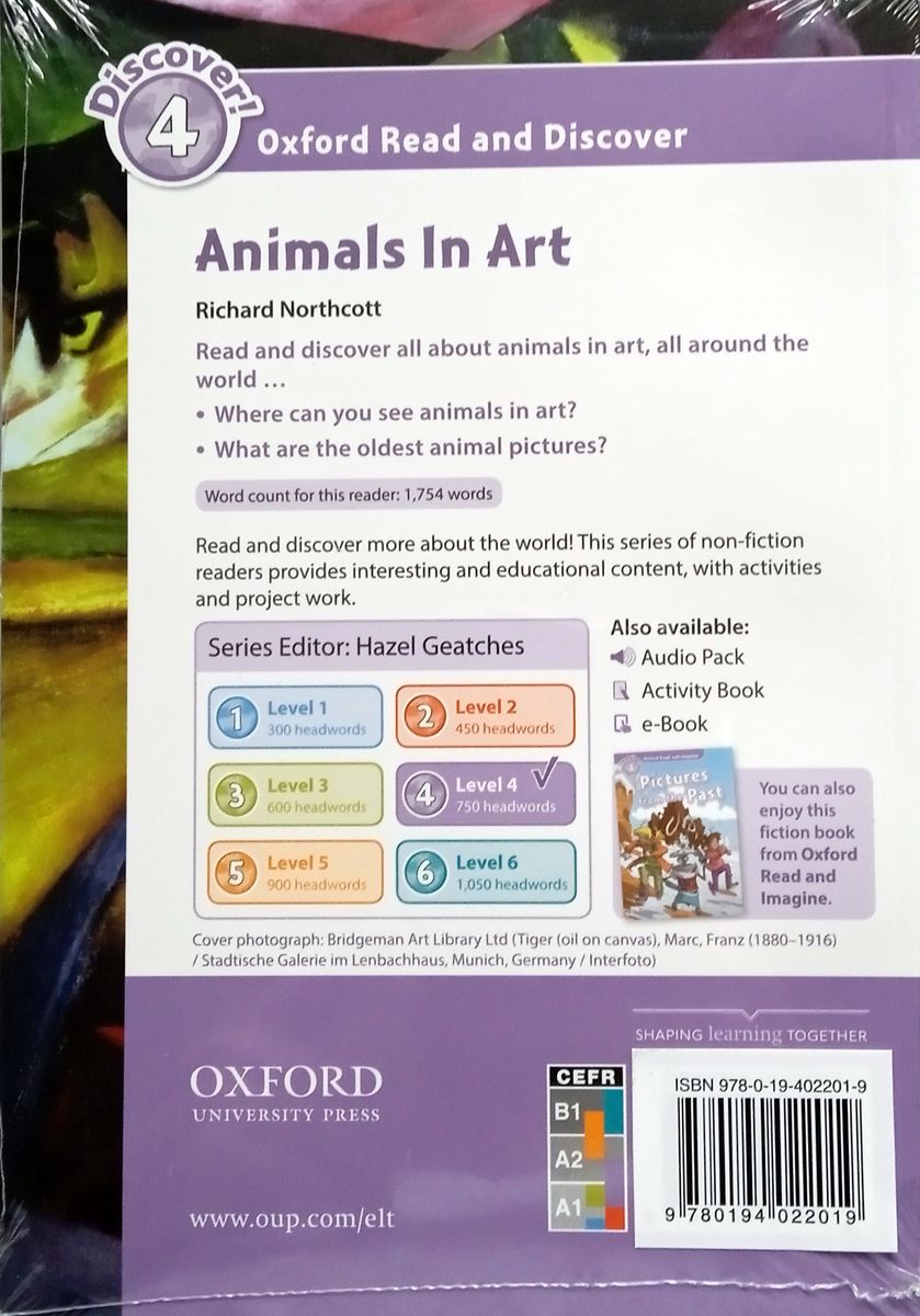 Oxford Read and Discover 4 Animals in Art with Audio Download (access card inside)