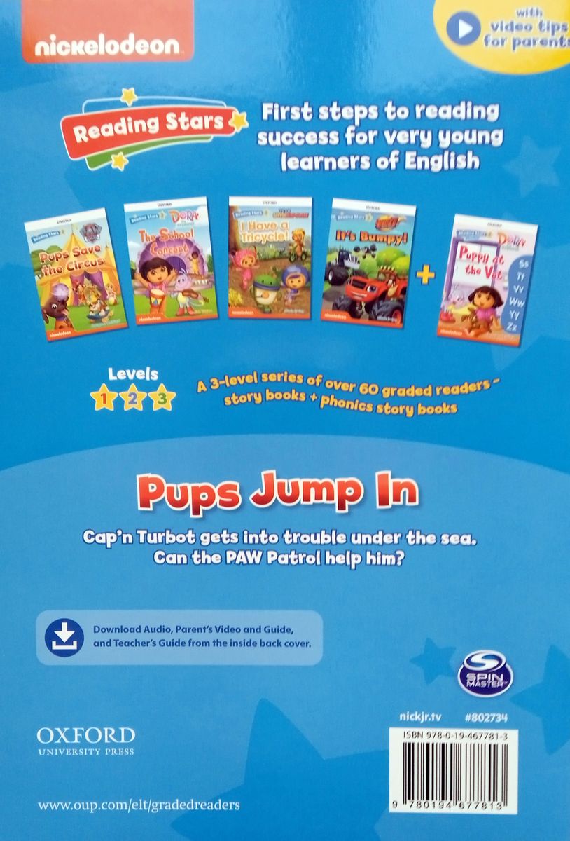 Reading Stars 2 Pups Jump In (PAW Patrol)