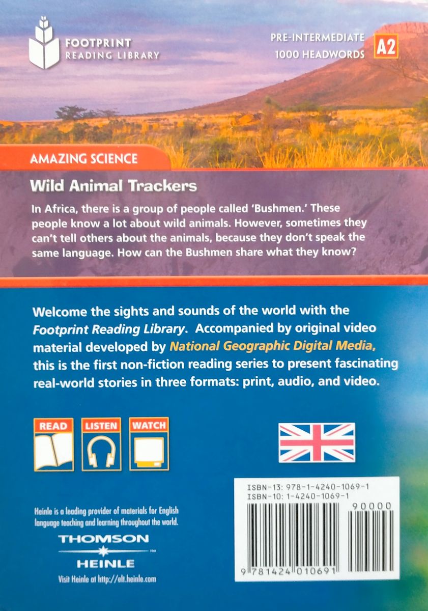 Footprint Reading Library 1000 Headwords Wild Animal Trackers (A2)