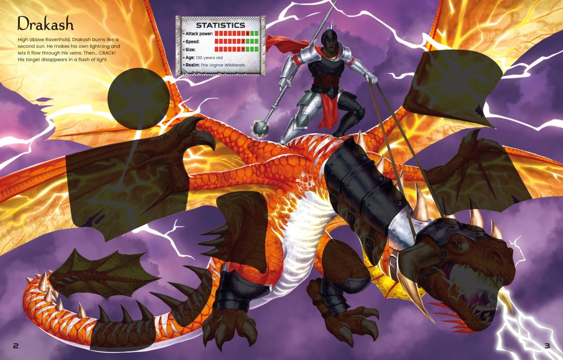 Usborne Build Your Own Dragons and Fantasy Warriors Sticker Book