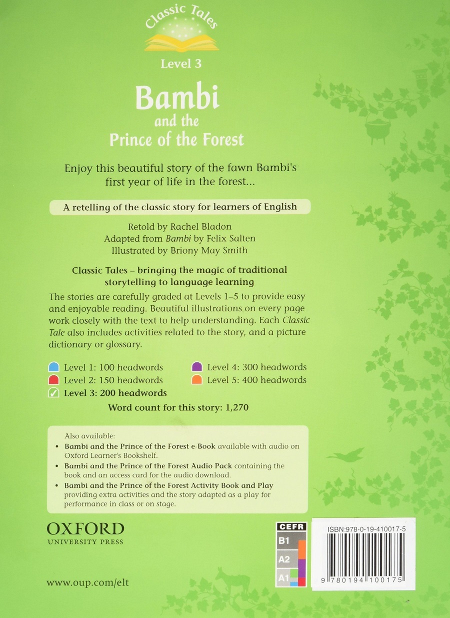 Classic Tales Level 3 Bambi and the Prince of the Forest  with Audio Download (access card inside)