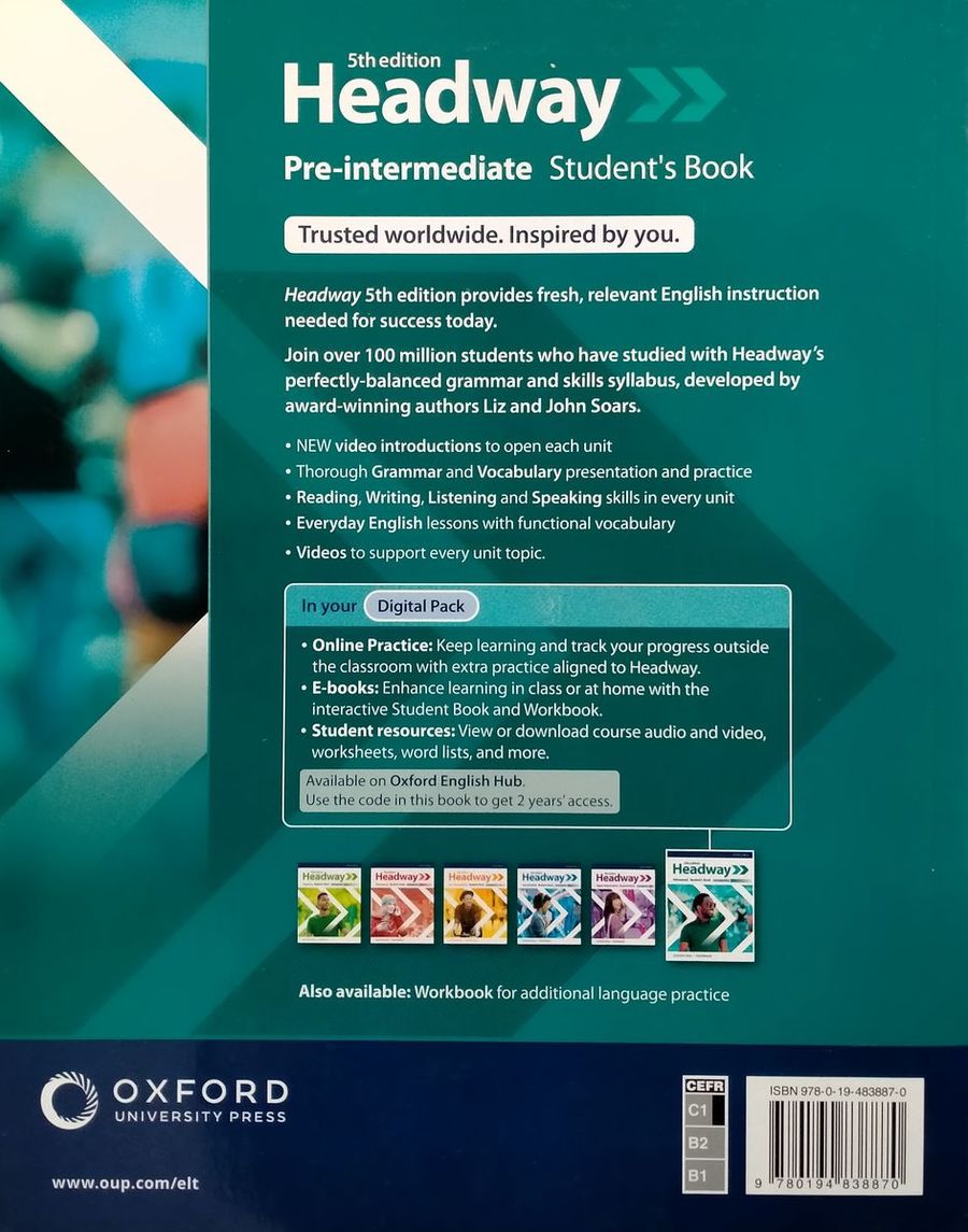 Headway (5th edition) Advanced Student's Book with Digital Pack
