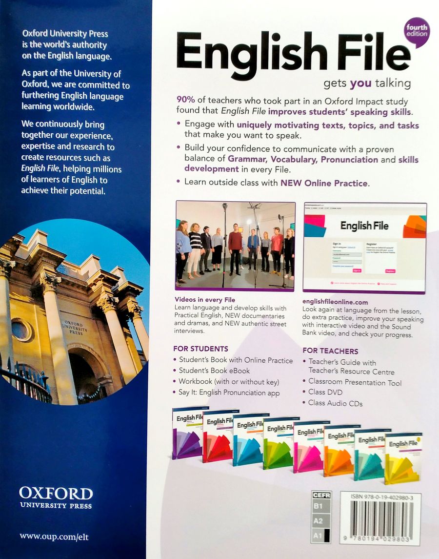 English  File (4th edition) Beginner Student's Book with Online Practice