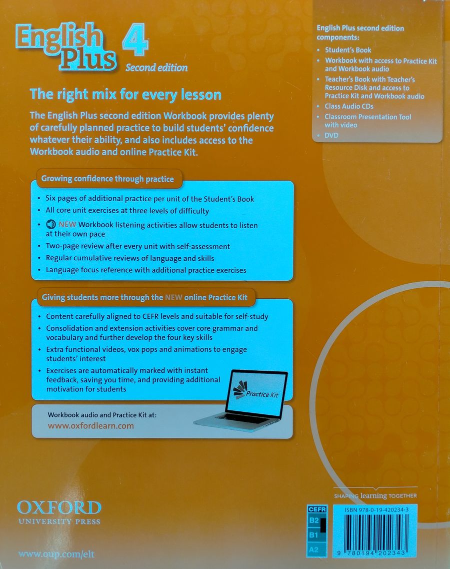 English Plus (2nd Edition) 4 Workbook with access to Practice Kit