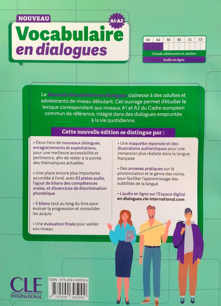 Le Nouveau Vocabulaire en dialogues Debutant A1-A2 Livre + Audio