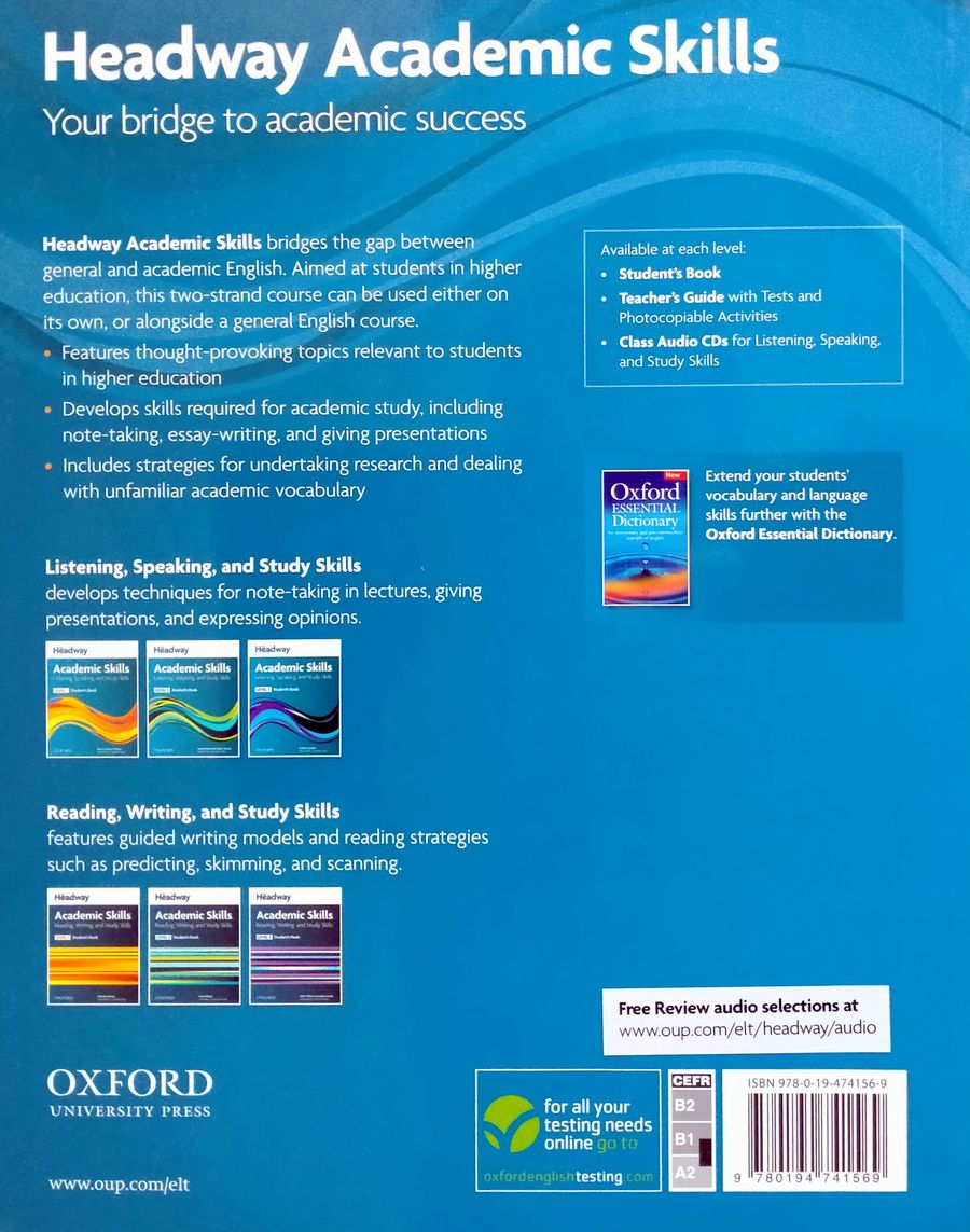 Headway Academic Skills Listening, Speaking and Study Skills 1 Student's Book