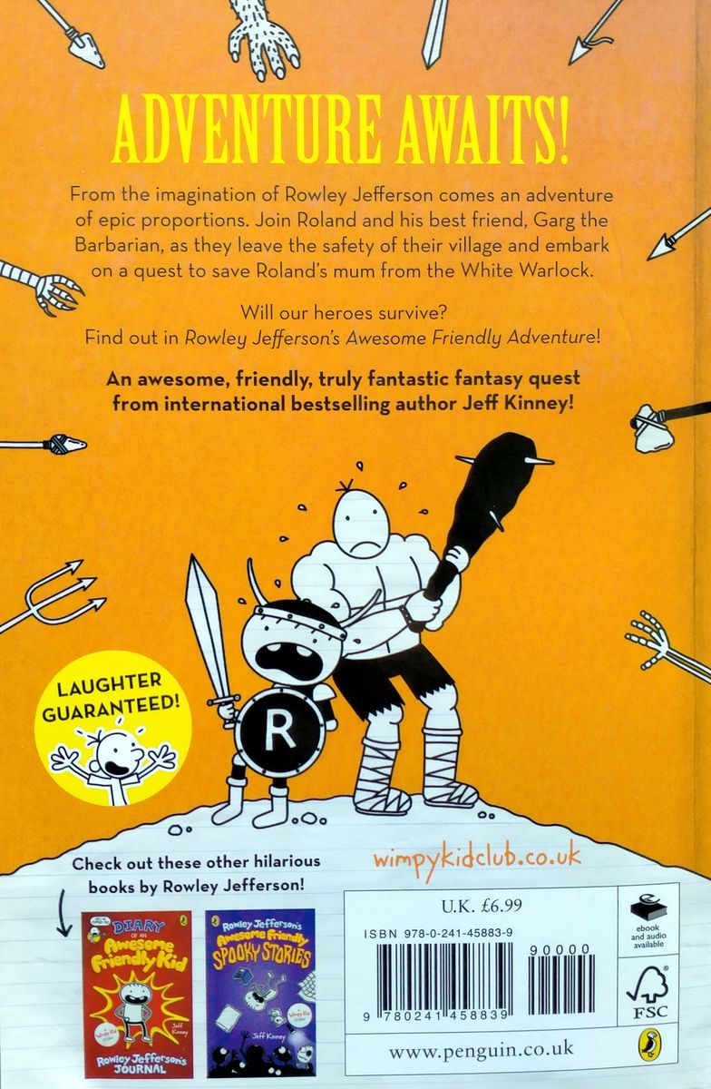 Rowley Jefferson's Awesome Friendly Adventure Wimpy Kid Story