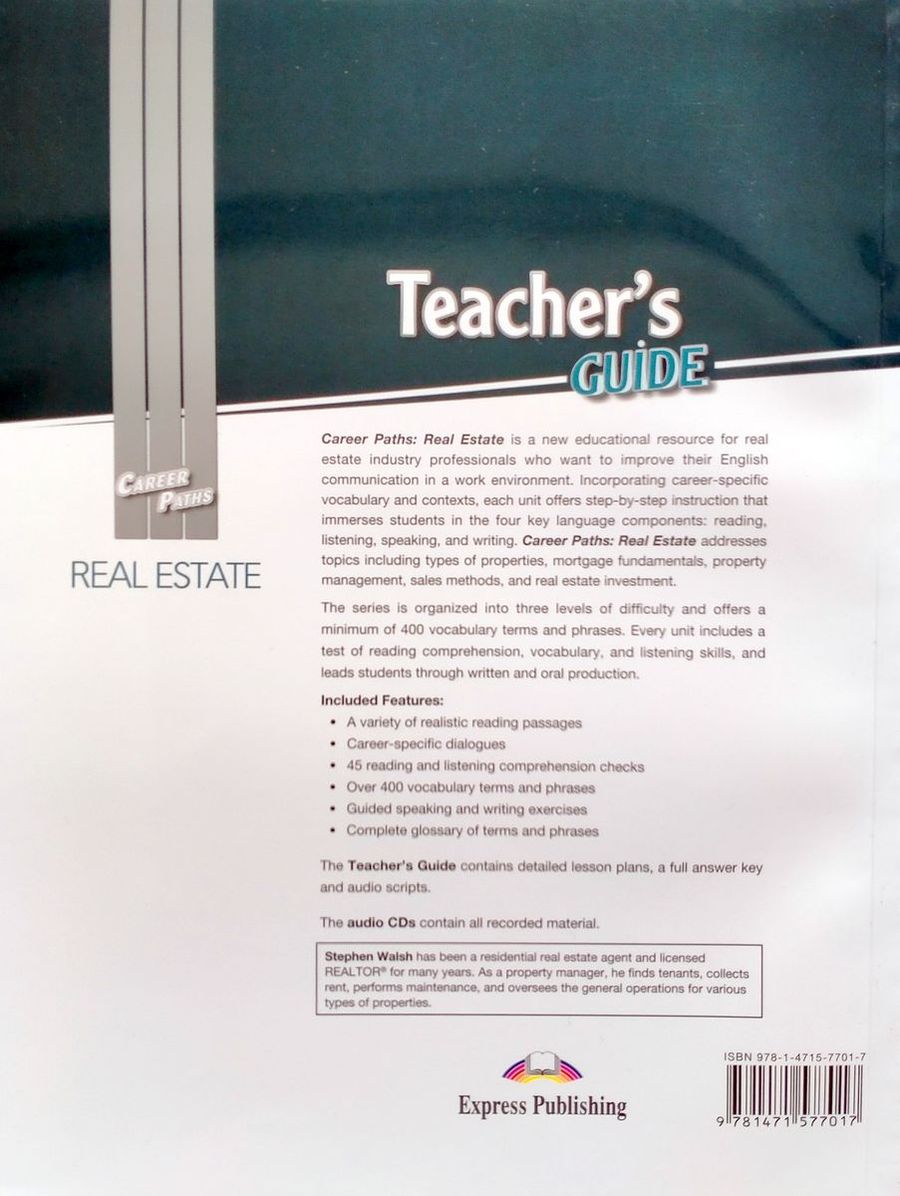 Career Paths Real Estate Teacher's Guide
