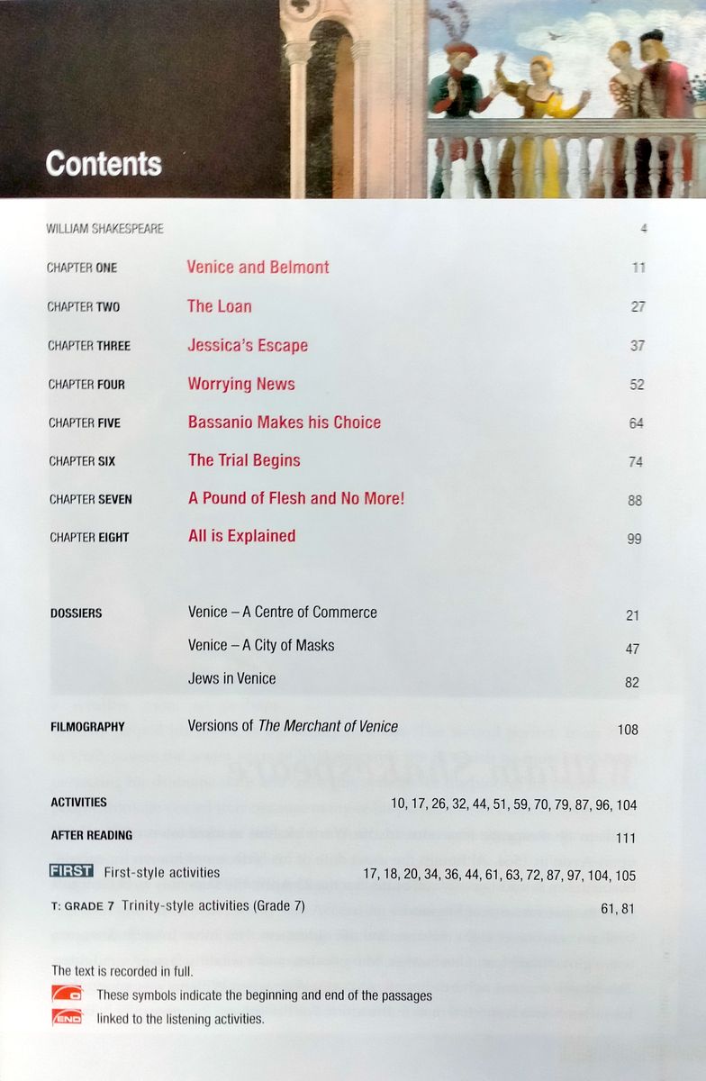 Reading and Training 4 The Merchant of Venice with Audio CD