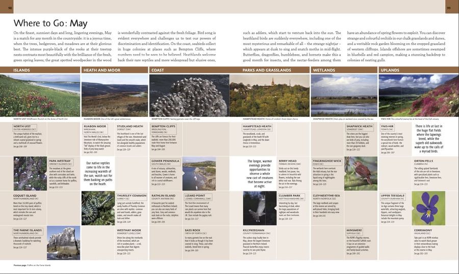 Where to Go Wild in the British Isles A Month-by-Month Guide to the Best Nature Experiences