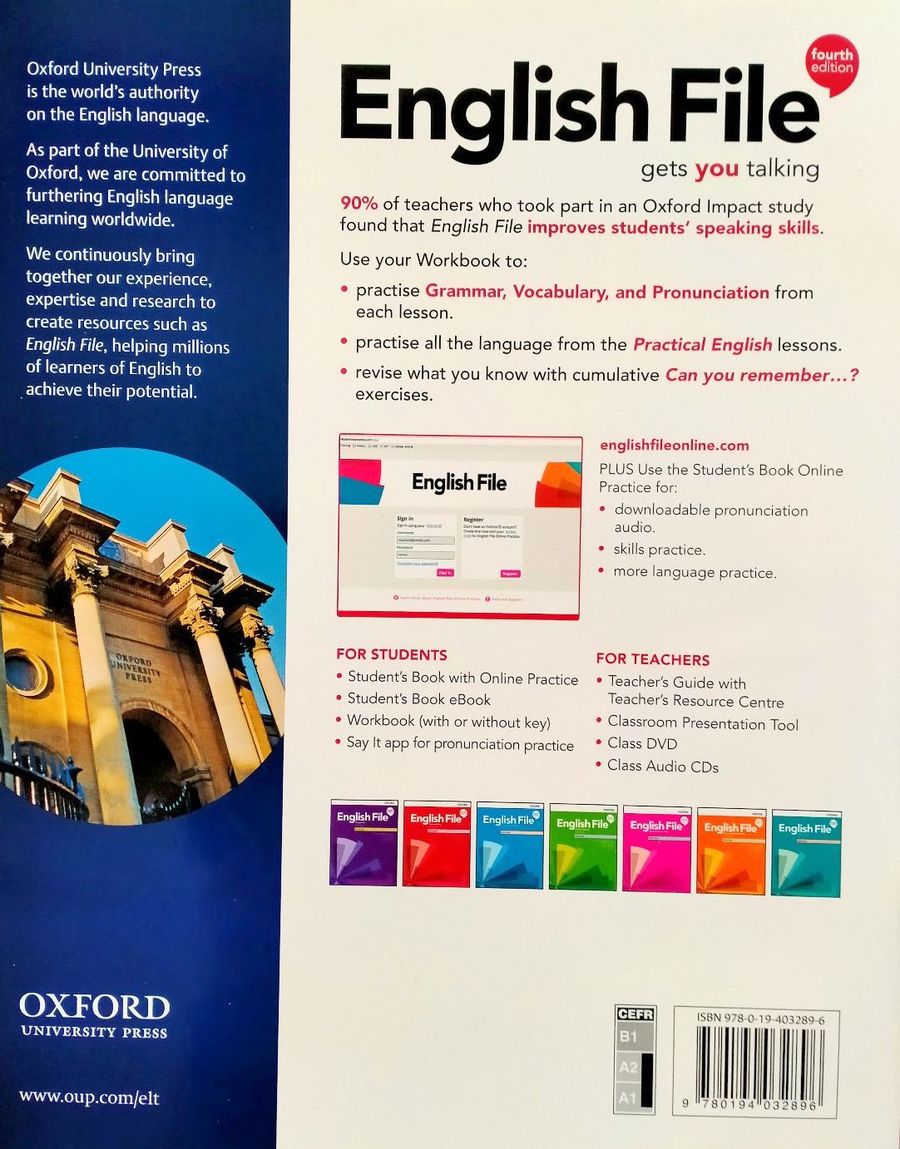 English File (4th edition) Elementary Workbook with key купить недорого в  интернет-магазине - RELOD | ISBN 9780194032896