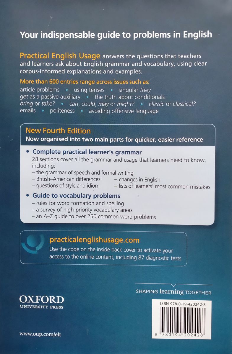 Practical English Usage Fourth edition Hardback