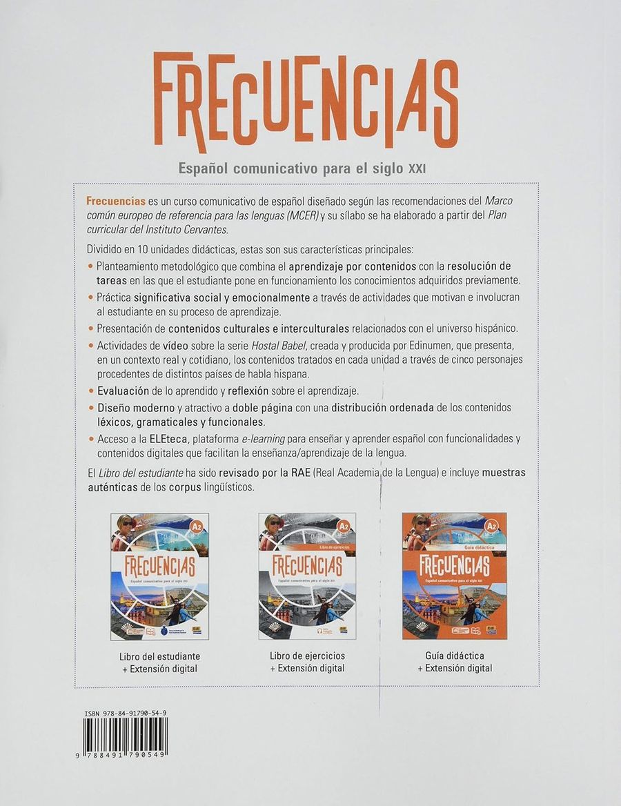 Frecuencias A2 Libro del estudiante + eBook + Extension digital