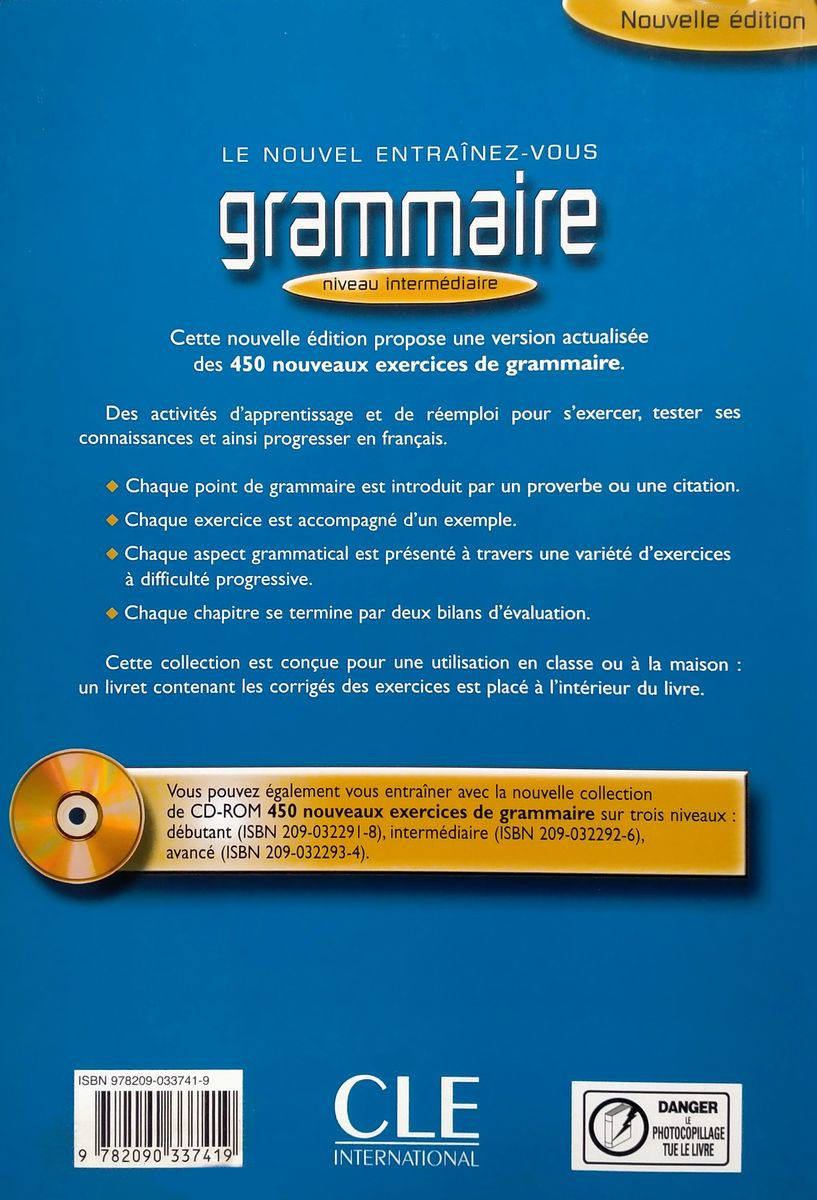 450 Grammaire Intermediaire Nouveaux Exercices