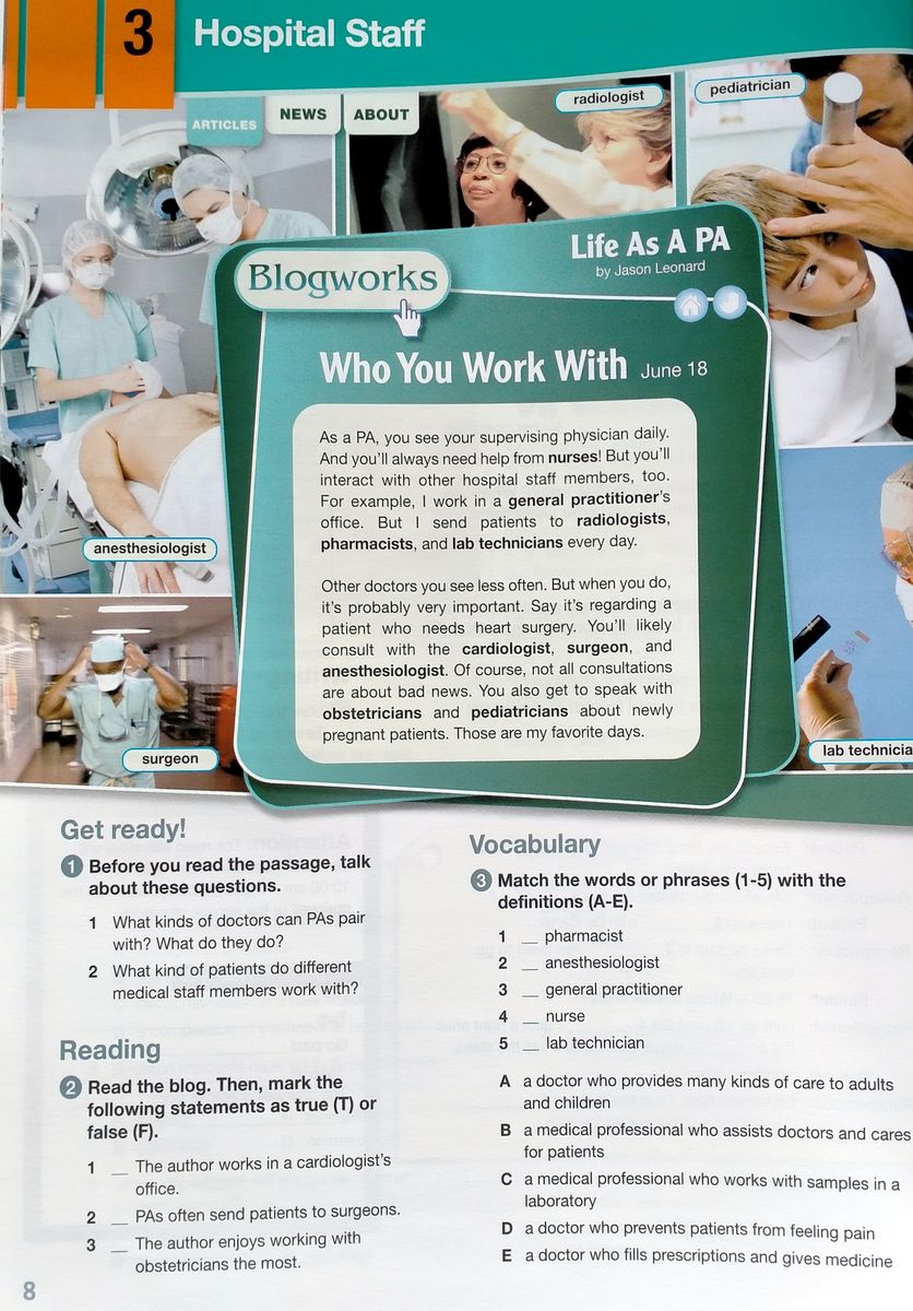 Career Paths Physician Assistant Teacher's Guide, Student's Book with Digibook and Online Audio