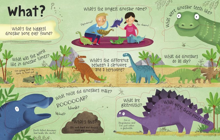 Usborne Lift-the-Flap Questions and Answers Dinosaurs