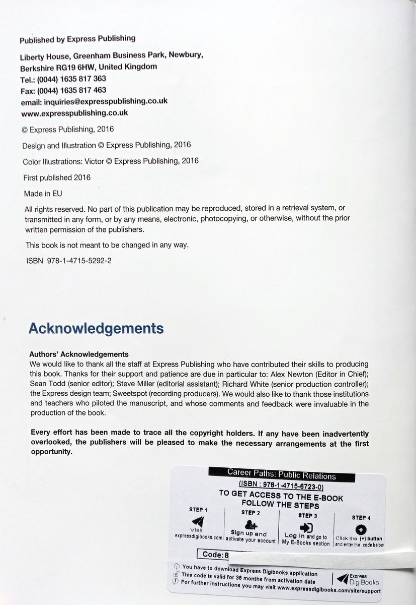 Career Paths Public Relations Teacher's Guide, Student's Book with Digibook and Online Audio
