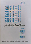 Vocabulary for the High School Student with answers
