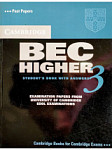 Cambridge BEC Higher 3 Student's Book with Answers and Audio CD