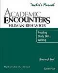 Academic Encounters: Human Behavior Teacher's manual : Reading, Study Skills, and Writing