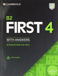 Cambridge B2 First Authentic Practice Tests 4 Student's Book with Answers and Audio Download