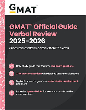 GMAT Official Guide Verbal Review 2025-2026 Book + Online Question Bank