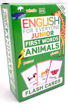 English for Everyone Junior First Words Animals Flash Cards