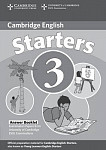 Cambridge Young Learners English Tests 3 Starters Answer Booklet