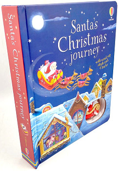 Santa's Christmas Journey with Wind-Up Sleigh