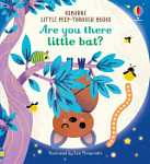 Usborne Little Peep-Through Book Are You There Little Bat