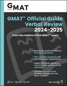 GMAT Official Guide Verbal Review 2024-2025 Book + Online Question Bank
