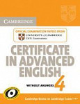 Cambridge Certificate in Advanced English 4 Student's Book Without Answers