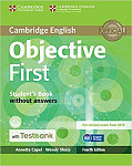 Objective First (4th edition) Student's Book Without Answers with CD-ROM and Testbank