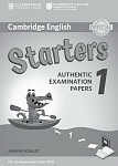 Cambridge Young Learners English Tests 1 Starters for Revised Exam from 2018 Answer Booklet