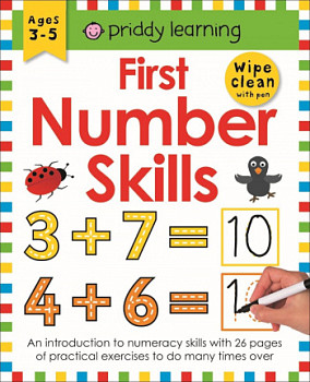 Priddy Learning First Number Skills Wipe-Сlean Workbook Ages 3-5