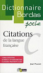 Dictionnaire Bordas poche Citations de la langue francaise